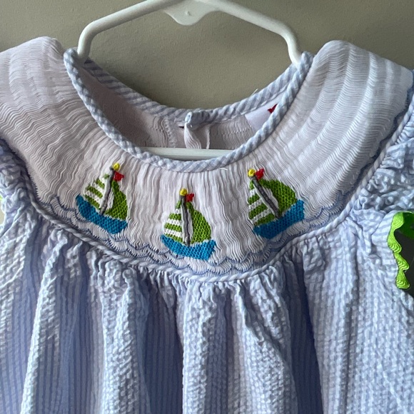 Mom & Me Hand Smocked Embroidered Dress - Picture 3 of 7
